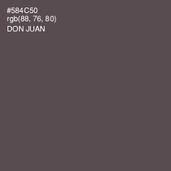#584C50 - Don Juan Color Image